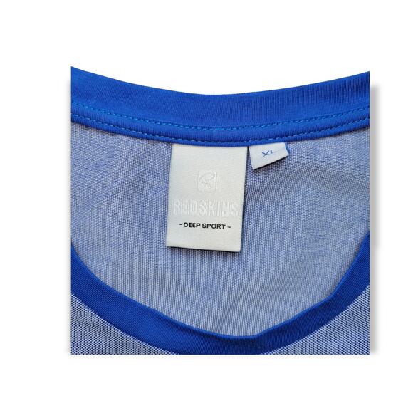 Redskins Deep Sport Heathered Blue Crew Neck T-Shirt Men Sz XL - Picture 4 of 5